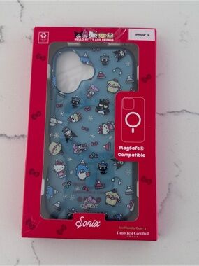 Sonix Sanrio Hello Kitty Friends iPhone 16 MagSafe Case Blue Winter NIB